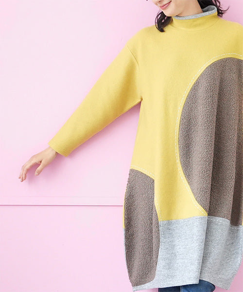 サークル切替コクーンニットワンピース 52-0121