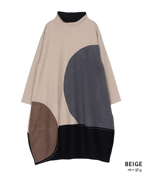 サークル切替コクーンニットワンピース 52-0121