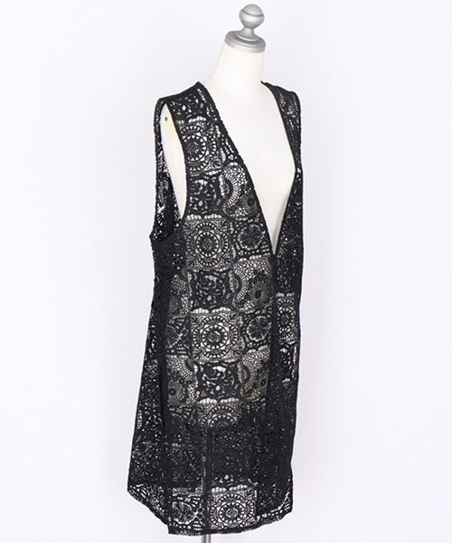 フロリッサン　ベスト　レース BATONER【WOMEN'S】GRASSY RACE PETIT VEST バトナー グラッシー