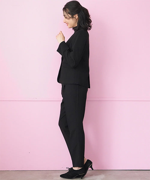【セットアップ】テーラーカラージャケット＆テーパードパンツ 55-0063