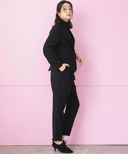 【セットアップ】テーラーカラージャケット＆テーパードパンツ 55-0063