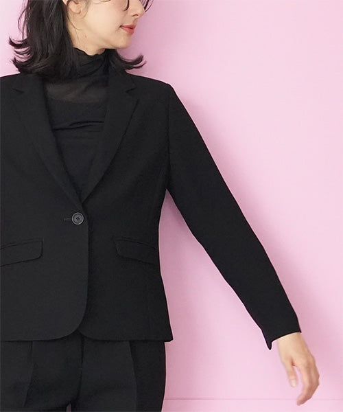 【セットアップ】テーラーカラージャケット＆テーパードパンツ 55-0063