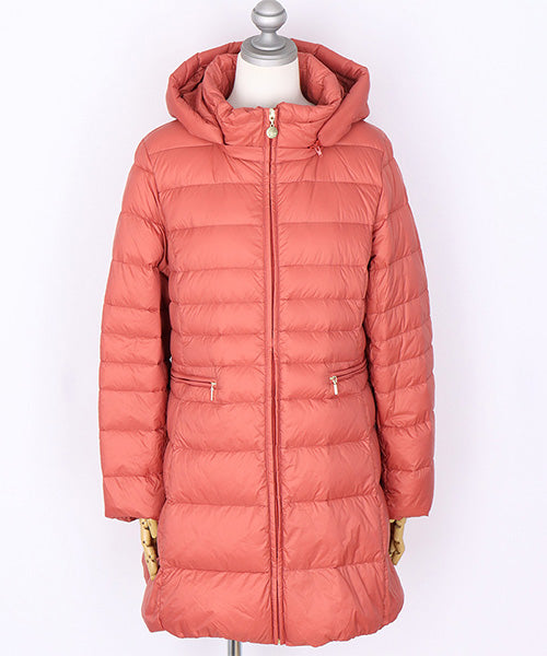 撥水加工フード付きAラインダウンコート 55-0087｜40代 50代 60代 大人