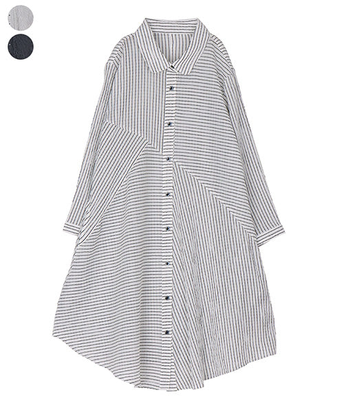 Loren様、専用　 【798】ゆったりブルゾン【799】8分袖チュニック ストライプ柄8分袖チュニックブラウス 55-0115｜40代 50代 60代 大人の