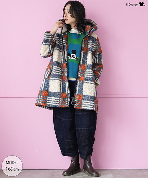 Disney（ディズニー）】ミッキーマウス/幾何学柄ドルマンスリーブ
