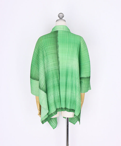 プリーツ加工グラデーション変形デザインジャケット 91-0174