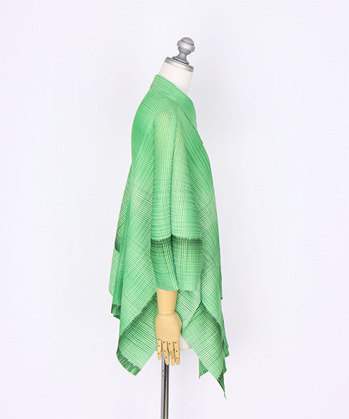 プリーツ加工グラデーション変形デザインジャケット 91-0174