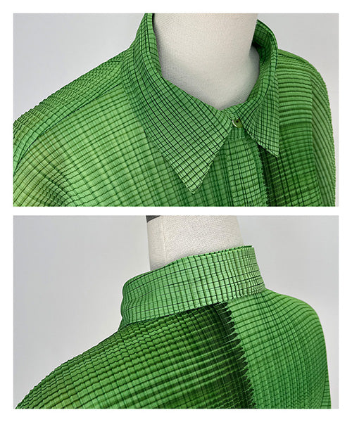 プリーツ加工グラデーション変形デザインジャケット 91-0174